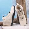 Winter Hiking Shoes Anti-slip Outdoor Warm Sneakers Unisex Cotton Shoes Plush Ankle Boots Elastic Climbing Sports Shoes