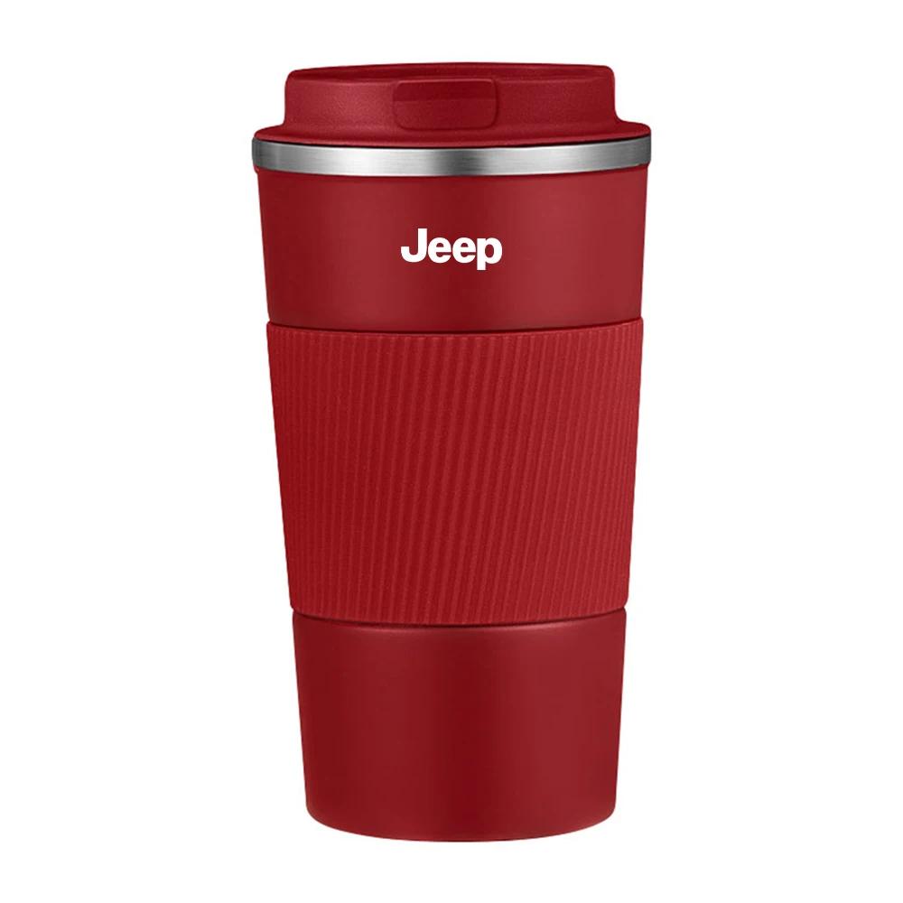 För Jeep 1st Rostfritt Stål Termos Kaffe Termosmugg Varmt Vatten Dryck Vakuumflaska För Jeep Renegade Patriot Wrangler Cher