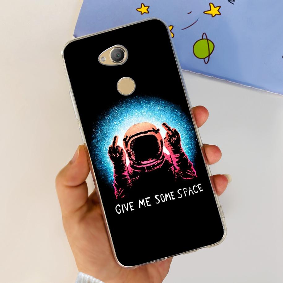 For Sony Xperia XA2 XA 2 Case H3113 H3123 H3133 H4113 Cover Cute Astronaut Silicone Soft Fundas For Sony Xperia XA2 Ultra Hoesje