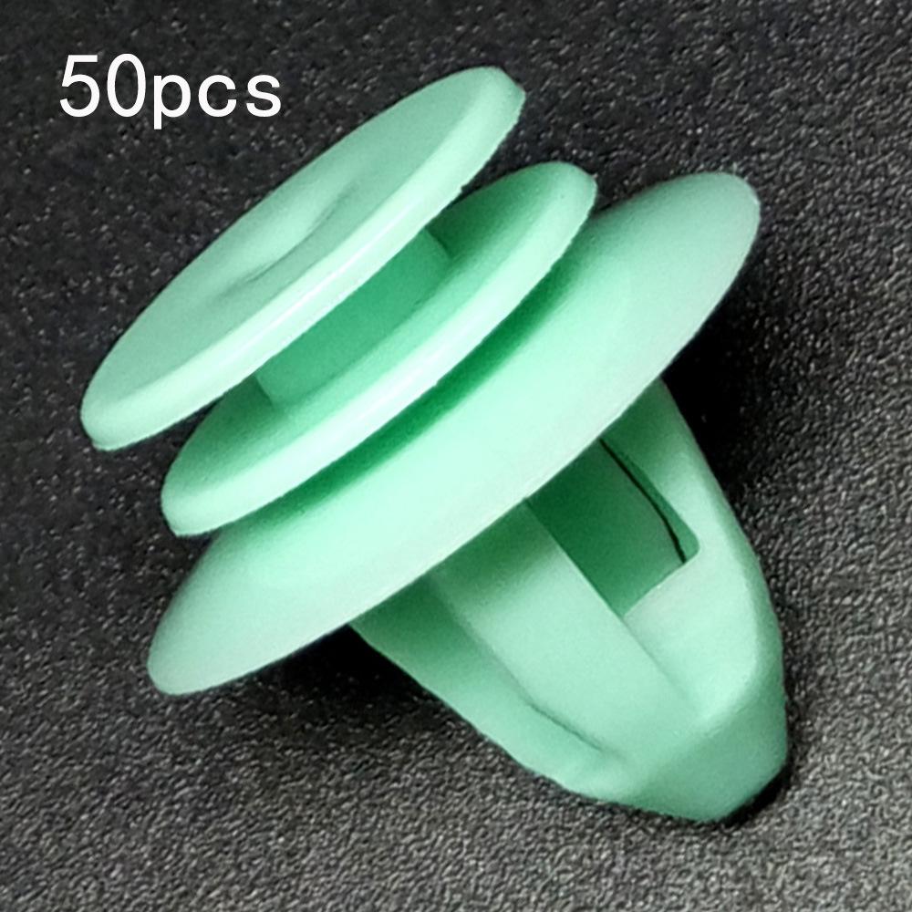 50pcs Green Door Panel Clips for BMW 3, 5, 7, X Series