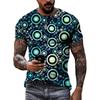 Moda Nuovo Retro Stile nazionale magliette grafiche Tendenza estiva Uomo Casual streetwear Personalità harajuku Stampa O-Collo Tees Top