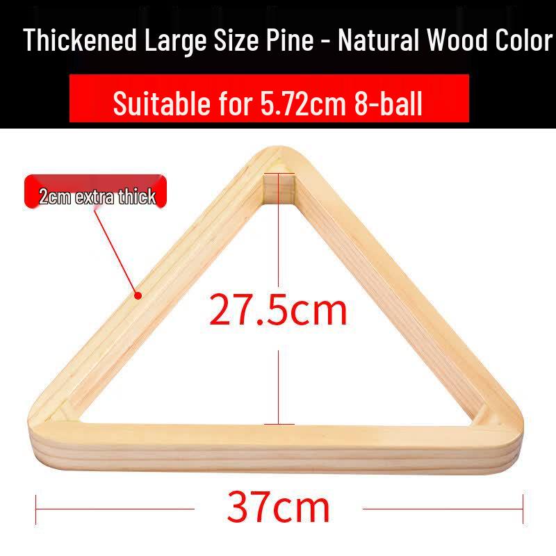 Thickened Large Wooden Billiards Triangle Rack