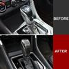 Car Gear Shift Knob Head Cover Trim For Subaru XV Crosstrek SUV 2018      Carbon Fiber Interior Accessories