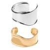 Adjustable Wide Face Irregular Wristband Wide Opening Bracelet Modern Bracelet Metal Bangle for Fashion Forward Ladies