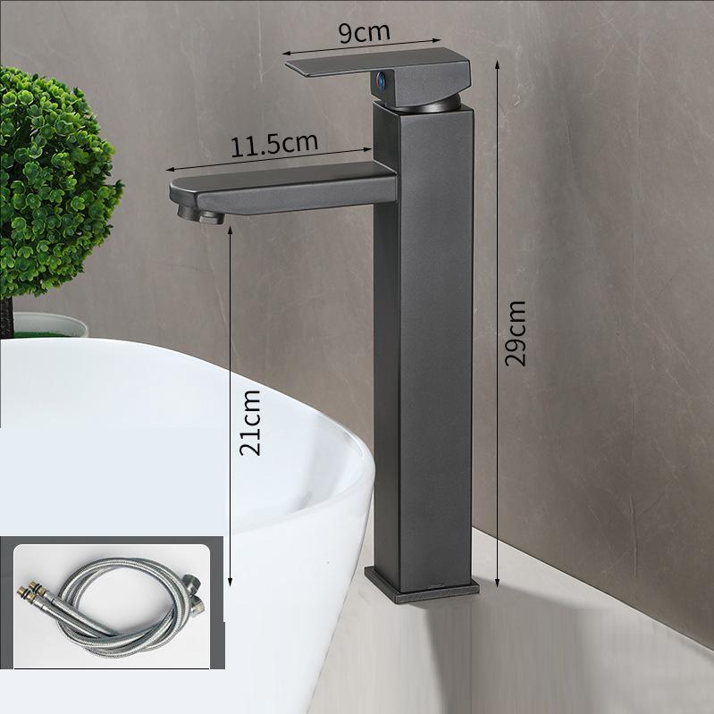 Black Basin Faucet Hot and Cold Mixers Bathroom Wash Basin Faucets Taps Single Handle Cream White Basin Faucets Gray White