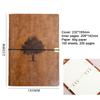 (Logo engraving possible) Leather A5 loose-leaf notebook, lined/blank pages, student diary, subject notebook, travel diary, work notebook