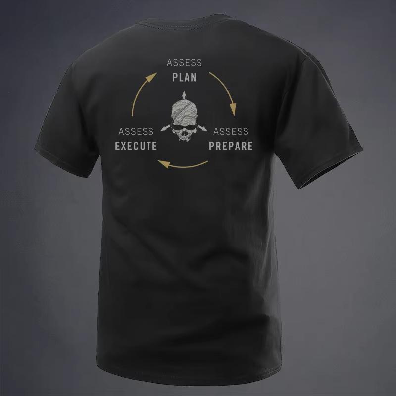 

2025 Новая футболка Unlimited Club в стиле черепа, военный фанат, круглый вырез, короткий рукав, летняя, тактическая уличная одежда, винтажный мото-топ S