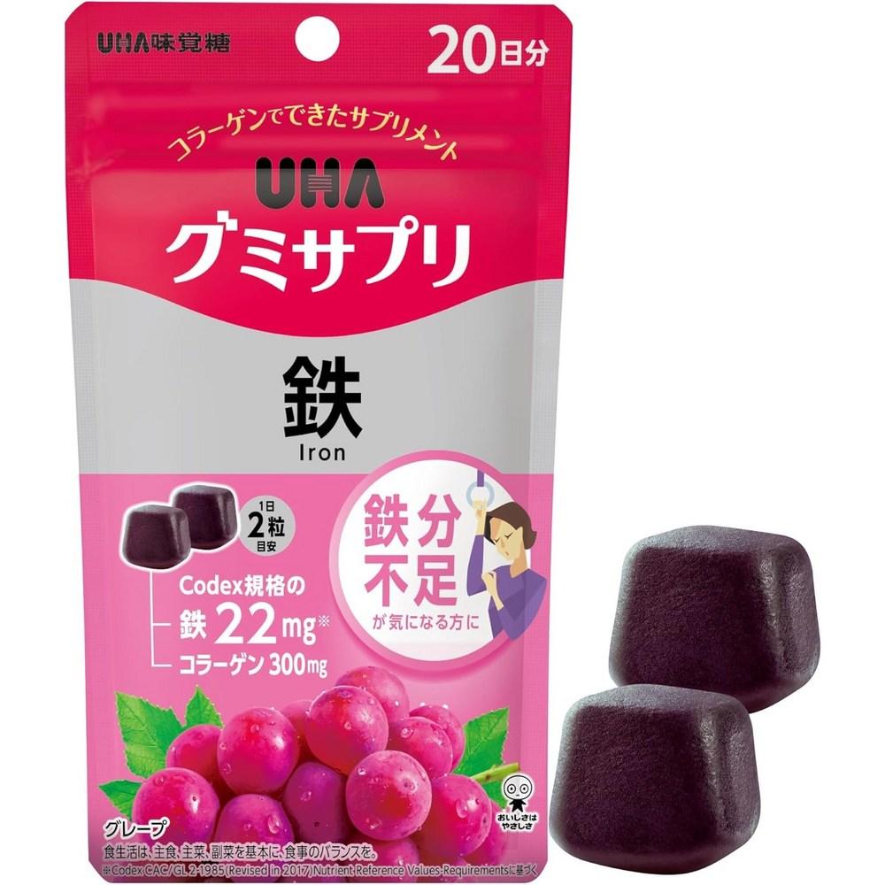 UHA Gummy Sapri Iron 20-Day Supply (4 pcs, 40 tablets)