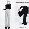 2026 Petite Maternity Drawstring Wide-Leg Pants for Spring/Summer/Autumn