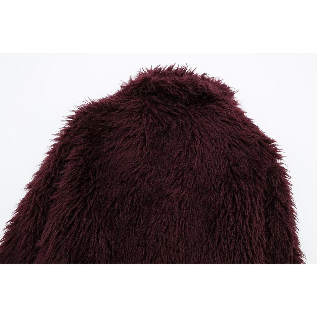 GMXIA Dámské Vintage ležérní jednobarevný potisk Podzim Zima Dlouhý rukáv POLO bundy a kabáty