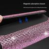 Bling Car Sunglasses Holder Sun Visor Glasses Storage Box Crystal  Decor for Modern Car Interiors