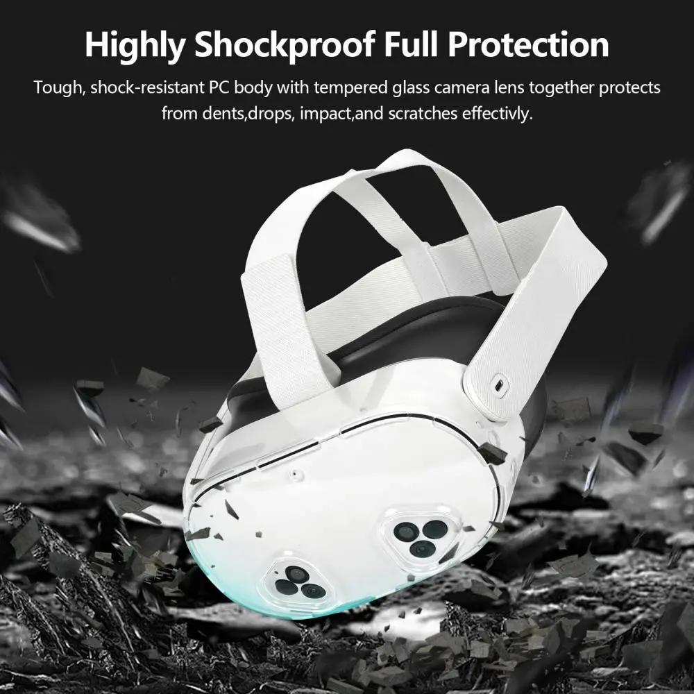 For Quest 3S Transparent Protective Case – Anti-Scratch, No Signal Blocking, Easy-Clean VR Cover