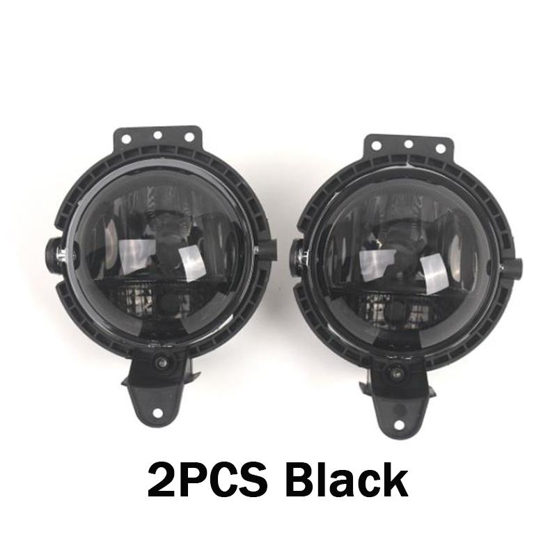 2x Front Fog Light Lamp For Mini Cooper R56 R57 Clubman R55 R58 R59 Front Fog Daytime Light No Bulbs Front Bumper Fog Light Cove 2PCS Black