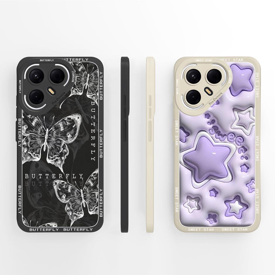 For Tecno Pova 7 Pro Ultra 4G 5G Case Pretty Flowers Silicone Protective Cover For TecnoPova7 Pro 7Ultra Anti Drop Funda Bumper