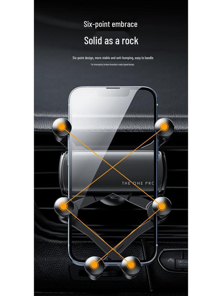 Gravity Retractable Car Vent Phone Holder