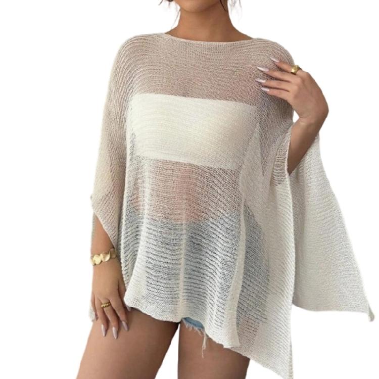Lady See Through Shoulder Wrap Scarf Multipurpose Sun Shielding For Travel And Daily Use