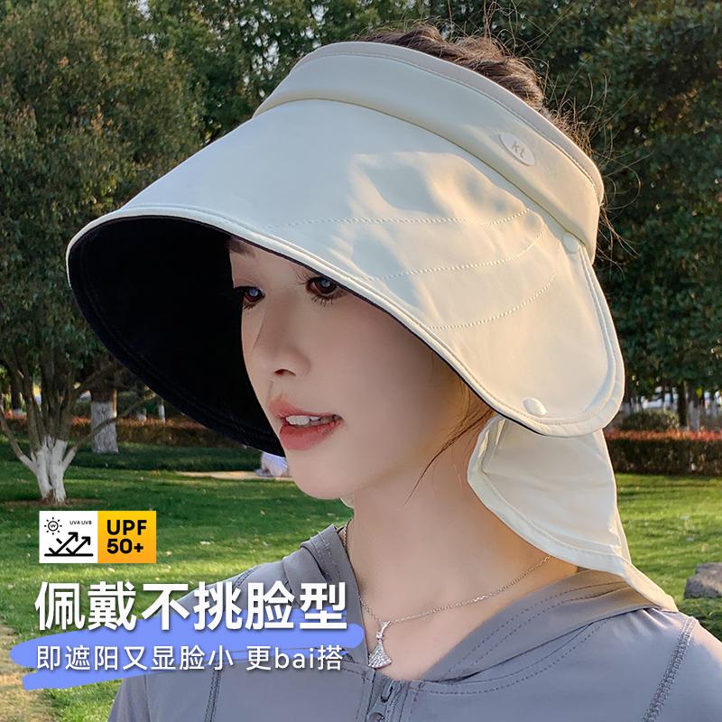 Summer eaves sun protection hat women's outdoor shawl bucket hat neck protection sun hat UV protection cycling sun hat