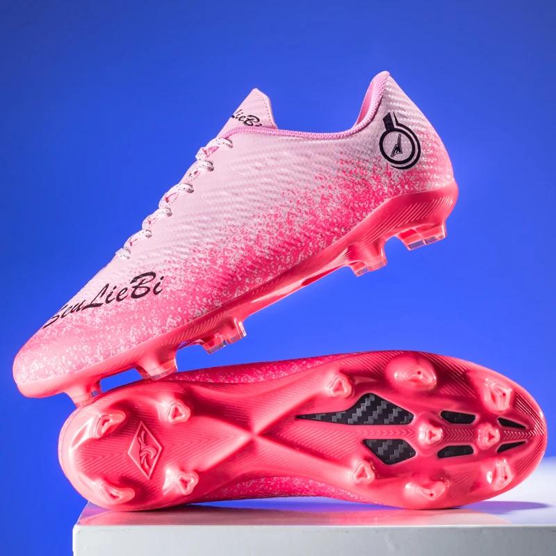 Unisex Turf Football Boots Professional Society Soccer Cleats FG Soccer Shoes Non-slip Grass Training Sneakers Teenagers Sports 33