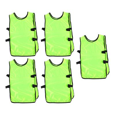 5PCS Kids Training Vests Sleeveless Practice Pinnies Round Neck Team Tank for Football Sports