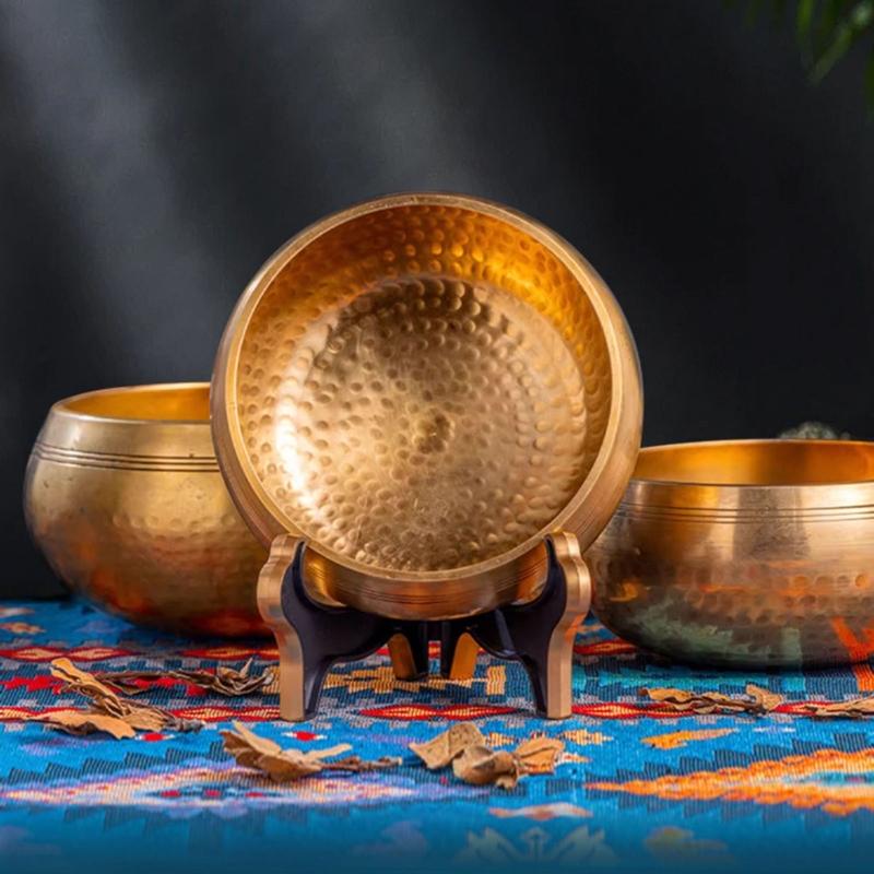 Authentisches Klangschalen-Set Achtsamkeits-Schale Musikinstrument Perfekt für Entspannung Heilung und Spirituelle Praktiken