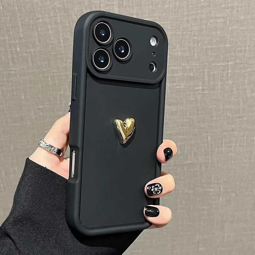 Für Xiaomi Mi Poco X3 Nfc X5 Pro 5g F3 M3 Mädchen 3D Gold Liebesherz Matte Hülle X3pro X5pro Silikon Stoßfeste Rückseite Poko X 3