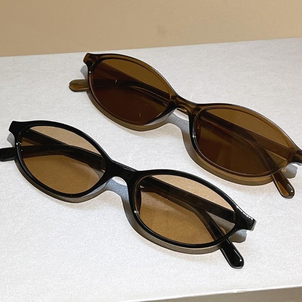 Sexy UV Protection Sun Glasses Small Frame Oval Frame Cycling Eyewear Outdoor Street Photography Women Sunglasses Women