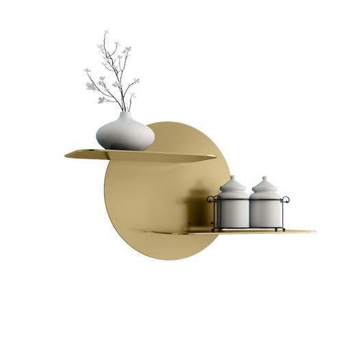 Nordisches Wandregal Hintergrundregal Eisenkunst Dekoregal Wohnzimmer Wandhängende Ausstellung Zwei Etagen Lagerregal