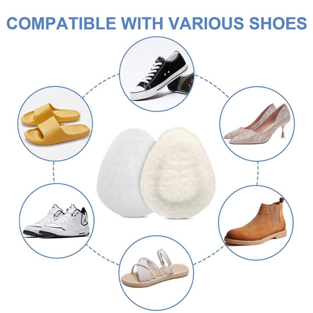 5 Pairs Metatarsal Felt Pads Breathable Forefoot Sole Foot Pad for Foot Discomfort Relief for