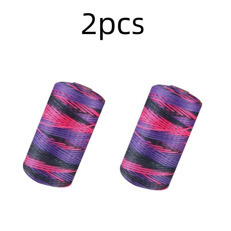 New Summer Crochet Yarn 1.5mm Thin Ice Cotton Thread for Hand Knitting Bag Hat Shoes 100g Hollow Line Colorful Nylon Cord