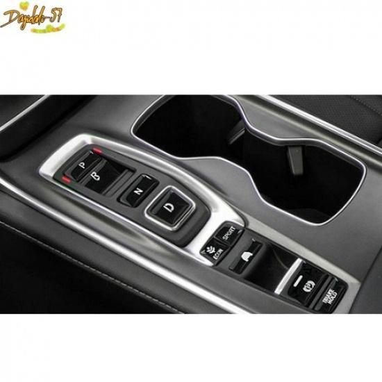 10pcs For Honda Accord 2018- Interior Gear Shift Box Panel Button Cover Trim