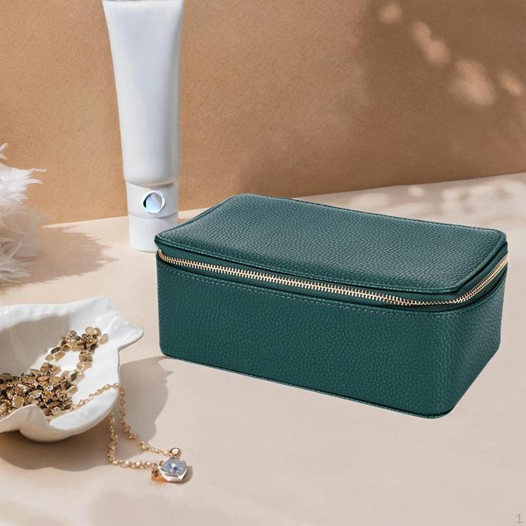 Schmuckschatulle Organizer mit 12 Taschen für Ohrringe Halskette Valentinstag