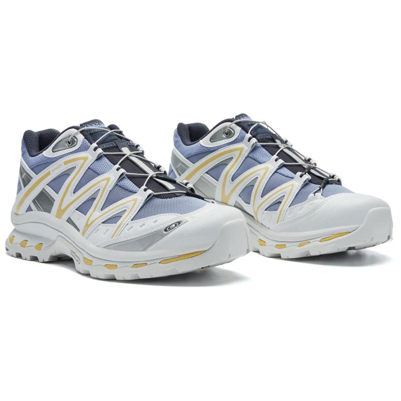SALOMON XT Quest Cushioning, Wear Resistant Low Top Outdoor Shoes Unisex Washed Blue Sneakers 475421