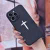 Křížový grafický kryt na telefon pro iPhone 15 14 13 12 11 x XR Xs SE2 SE 8 7 plus pro Max mini silikonový zadní kryt