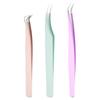 3pcs/set Eyelash Tweezers, Eyelash Curlers Clip, Grafting Curlers False Eyelashes Tweezer, Eyelash Beauty Tools