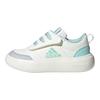 Adidas Park St Synthetic Leather Fabric AC Comfortable Versatile Fashion Durable Low-Top Kids Casual Shoes Kids Casual Shoes Light-Blue Gray JR2136