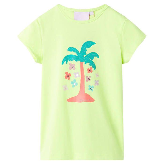 T-shirt pour enfants jaune fluo 92/104/116/128/140