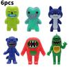 6pcs Action Fuggler Figure Model Anime Displays Toy Cartoon Doll Gifts Kids