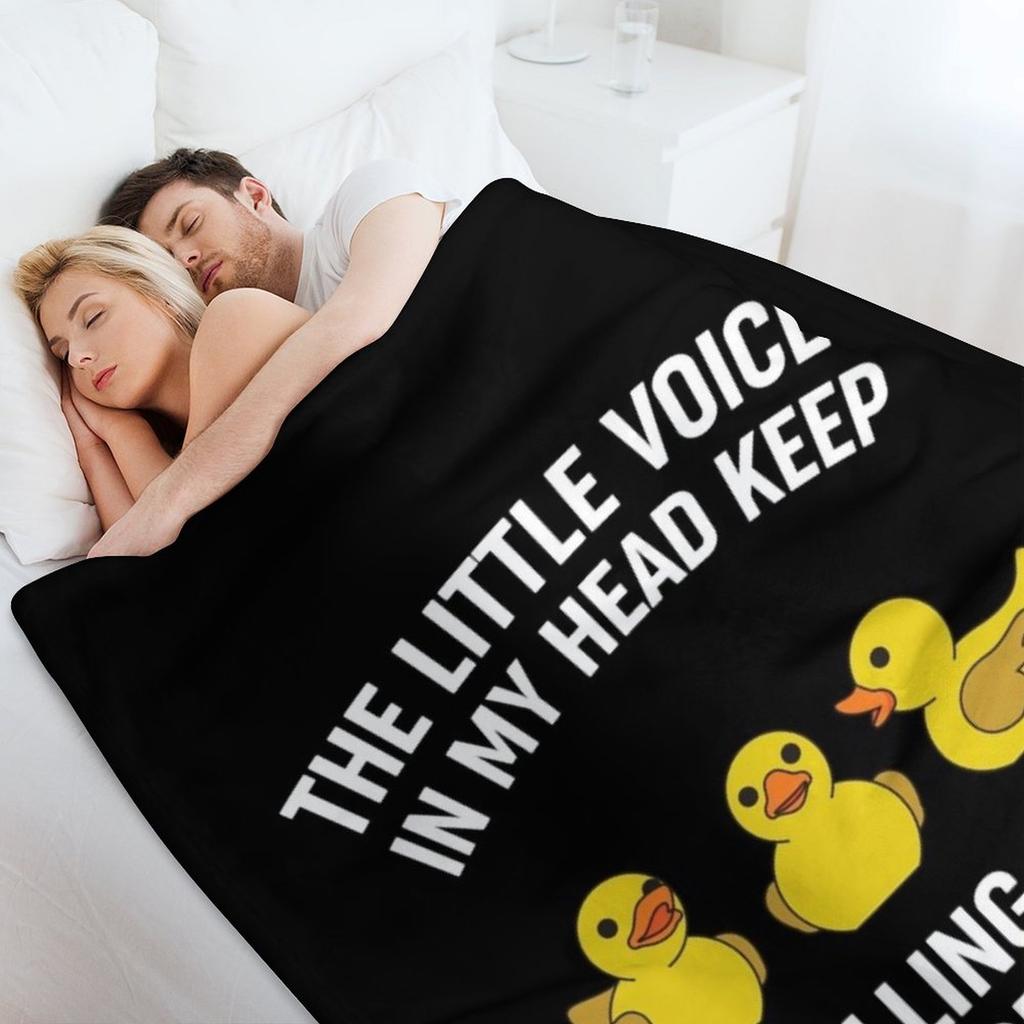 Funny Rubber Duck Quack Duck Throw Blanket Decoratives Personalized Gift Summer for sofa Blankets