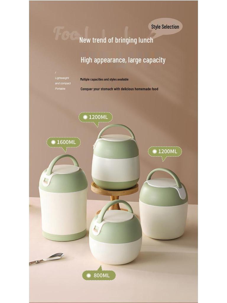 304 Roestvrij Staal Geïsoleerde Dubbelwandige Bento Lunchbox voor Kantoorpersoneel