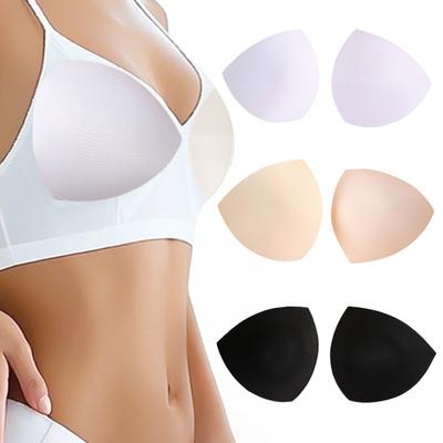 Bra Pads Inserts Sewed Stitched Push Up Bra Pads for Sports Bra Removable Breast Enhancers for Swimsuits Bikini Top