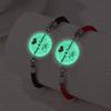 Pulseira Luminosa de Casal Sol e Lua - Design Trançado Feito à Mão