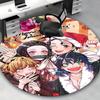 1pc Anime Christmas Round Carpet - Office Chair Mat, Non-Slip Rug for Home Decor, Living Room, Bedroom, Game Room, Dormitory, Seasonal Gift.E024