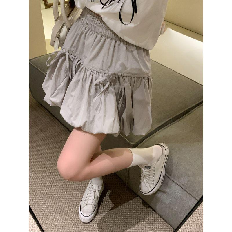 Women's Summer Sweet Style Bud Skirt Bow Bandage