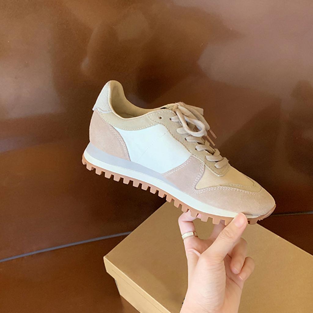 Grape mother studiolee spring color matching low-top round head lace-up versatile Forrest Gump shoes women's 2025 new models