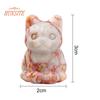 Faux Crystal Cat Statue, Adorable Appearance, Mini Lucky Cat Figurine