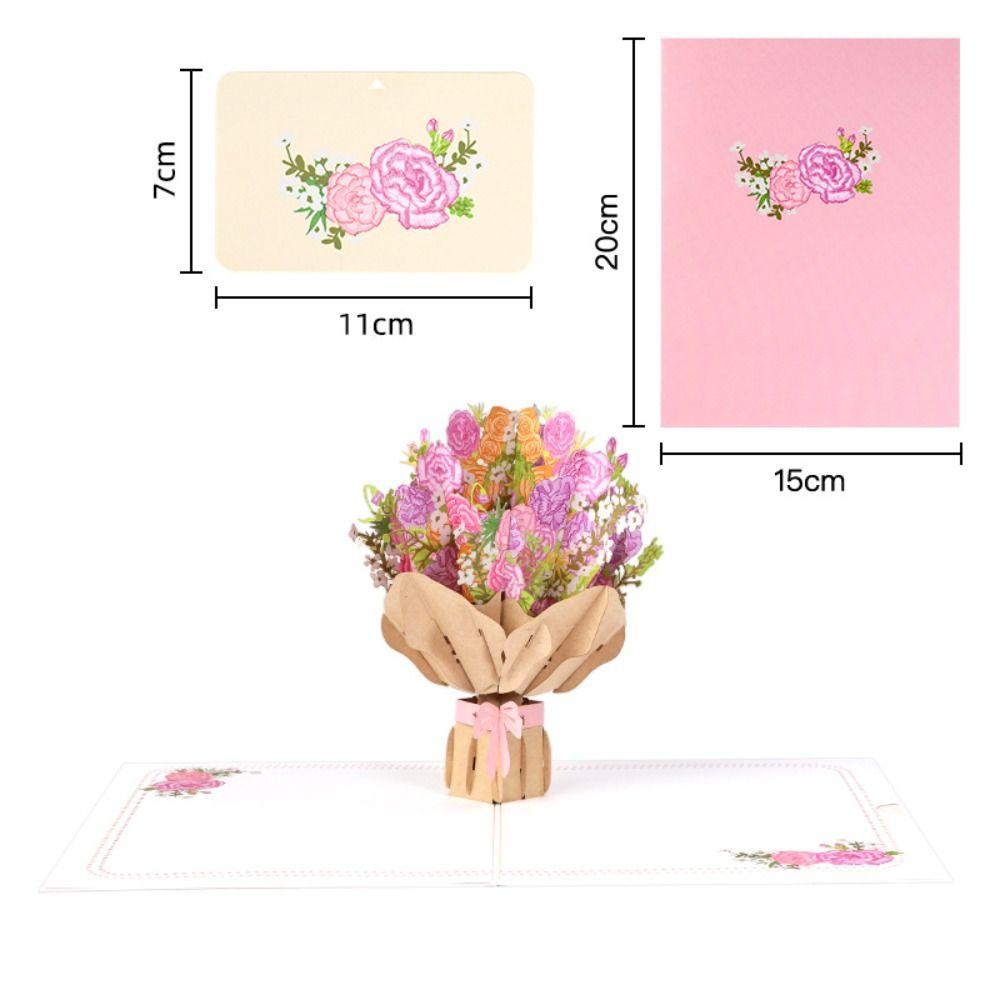Exquisite 3D Pop Up Greeting Card Wishing Happy Birthday Blessing Card  Birthday Party Decoration
