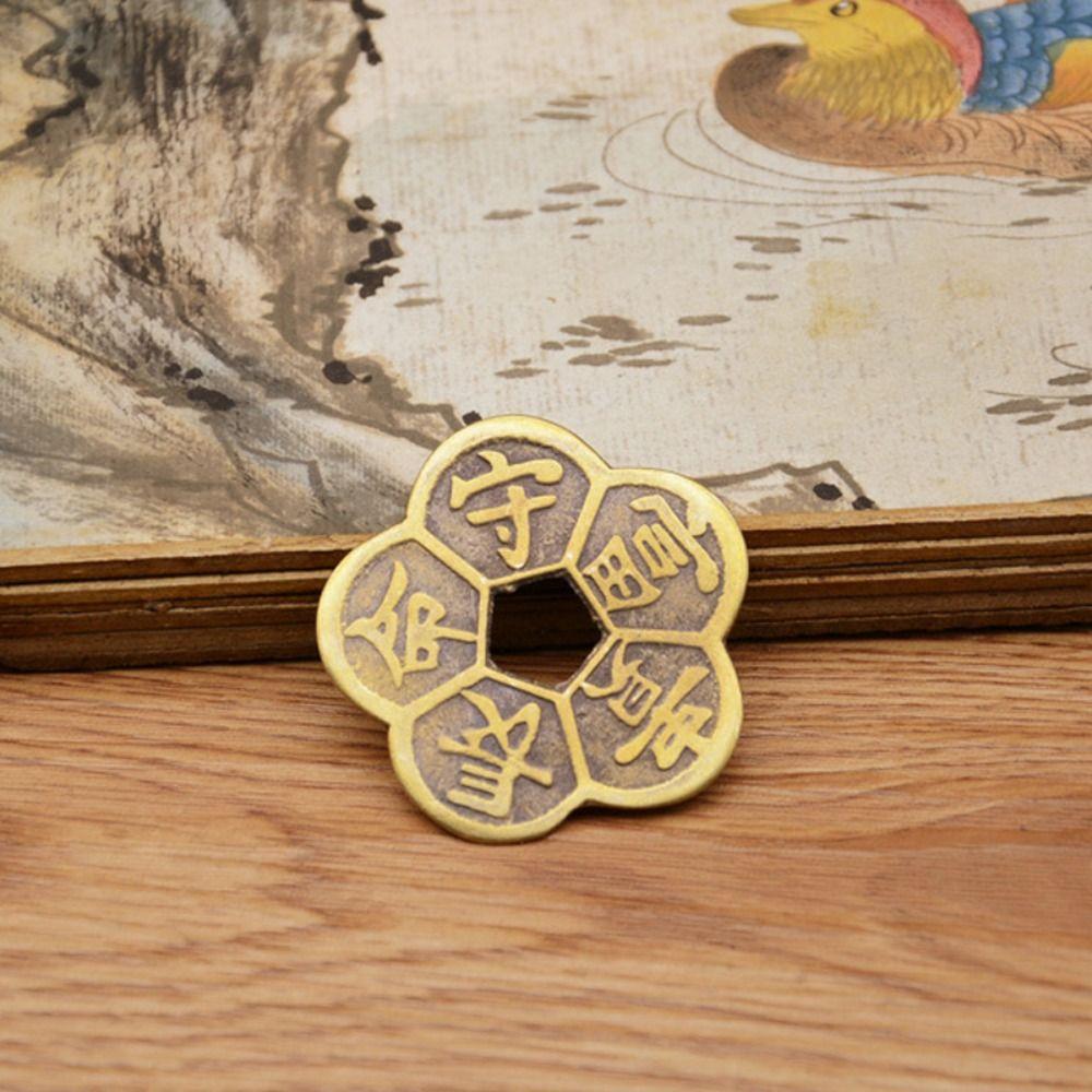 Wealth Attraction Old Style Feng Shui Coins Copper Enhancement Collection Ancient Coins Lucky Coins Home Decor