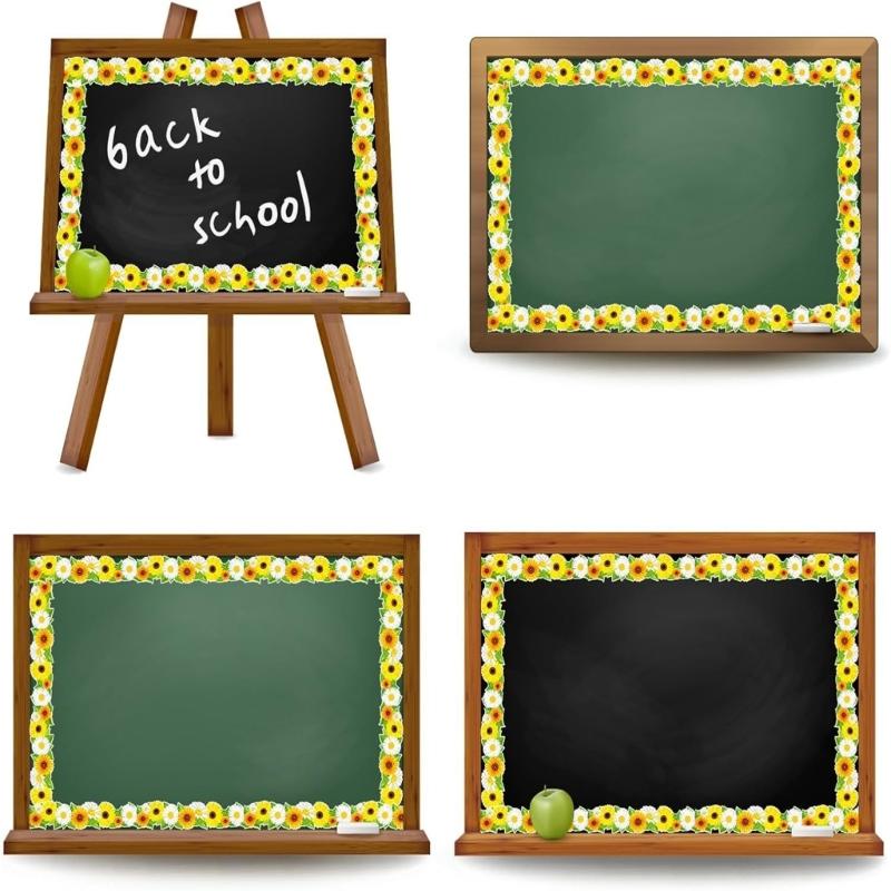 10m Bulletin Board Borders Flowers Classroom Blackboards Flowers Border Trim Decoration for Poster Boards Decoration