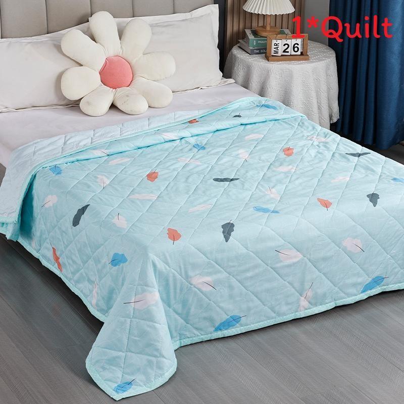 Summer Plant Animal Pattern Prints Duvet Quilt Bedding For Student Washable Room