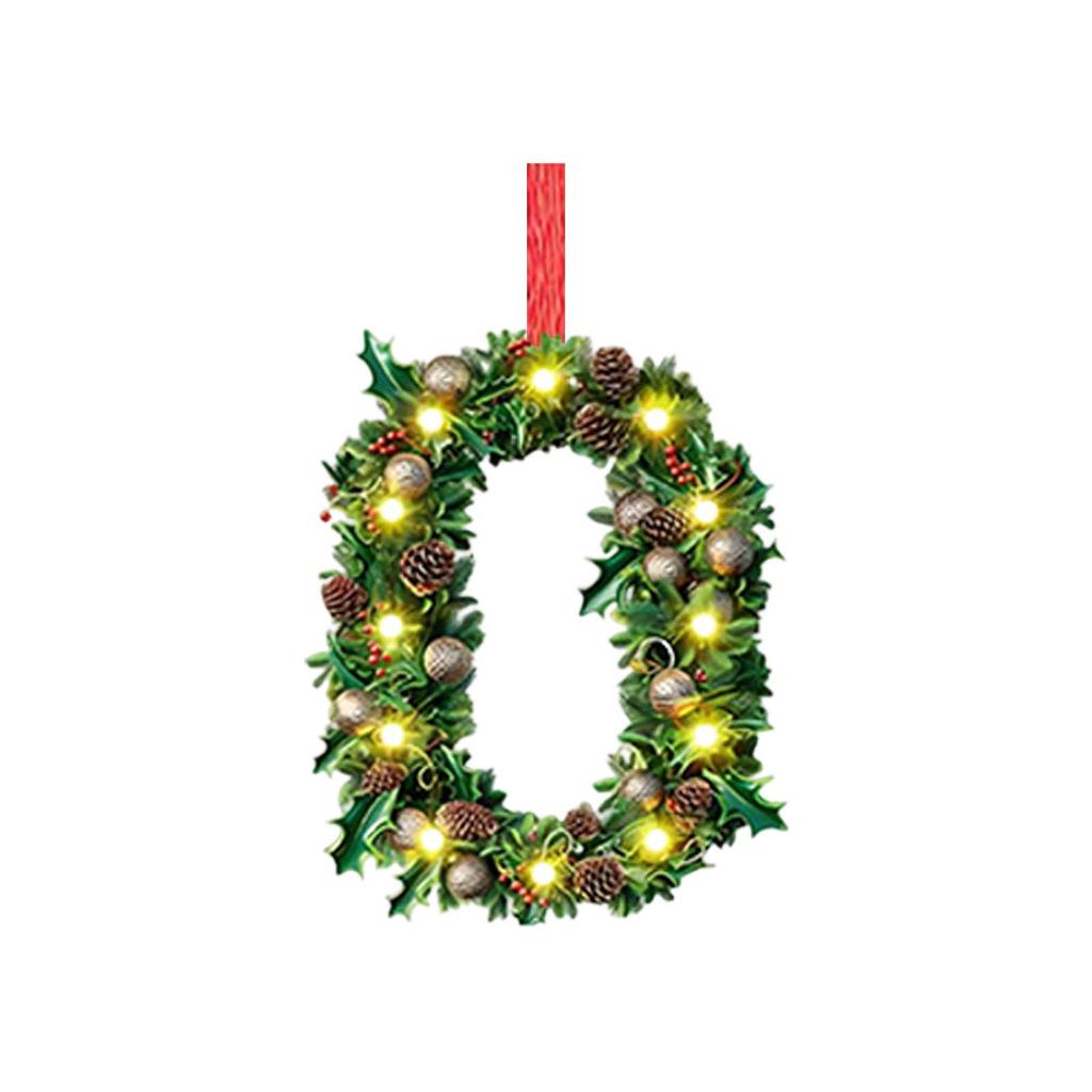 2D Christmas Decoration Pendant Christmas Tree Tag Theme Party Crafts Ornament